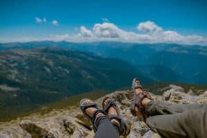 hiking in tevas