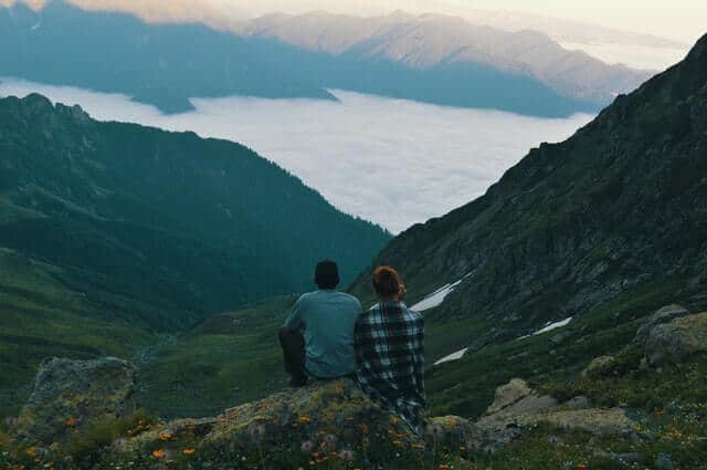 Couple Together On Hike