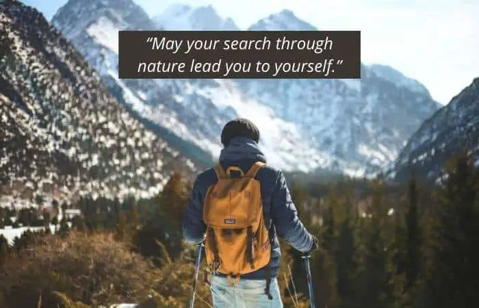 May your search through nature lead you to yourself