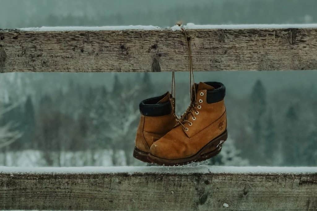 Timberland Boots Hanging